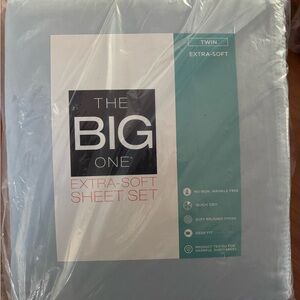 The Big One Blue Sheet Set Soft and Tranquil Bedding